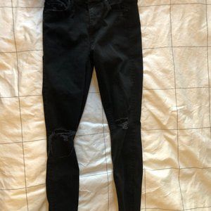 Mother looker ankle fray jeans